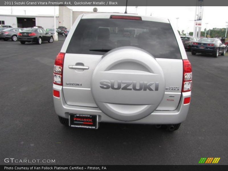 Quicksilver Metallic / Black 2011 Suzuki Grand Vitara Premium 4x4