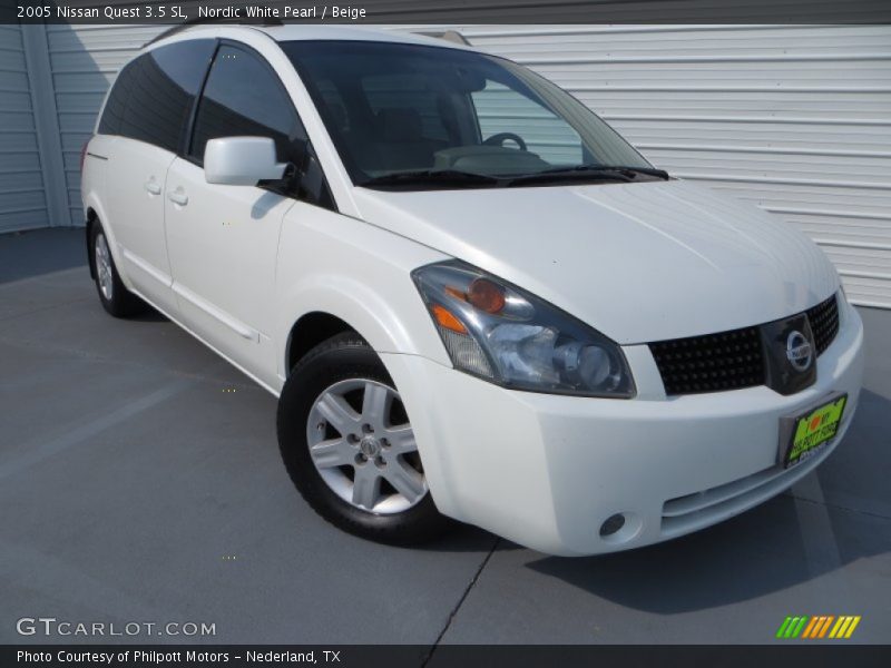 Nordic White Pearl / Beige 2005 Nissan Quest 3.5 SL