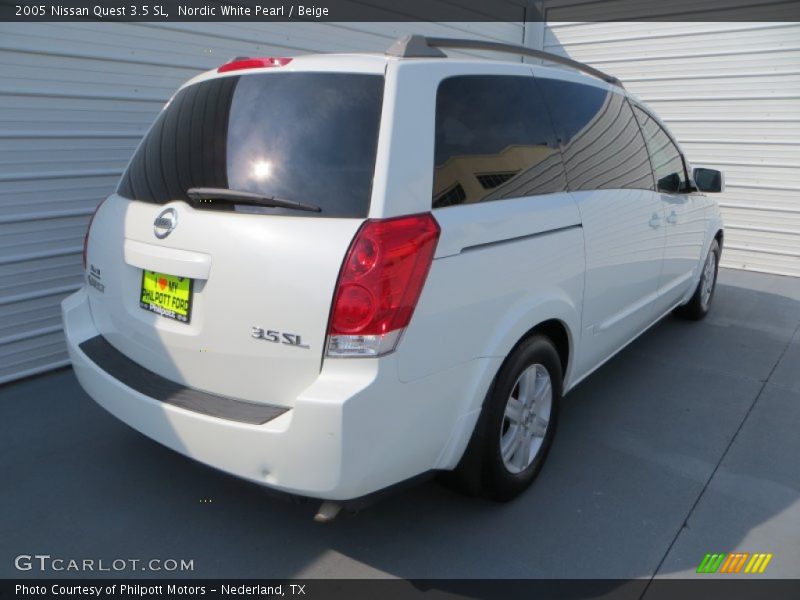 Nordic White Pearl / Beige 2005 Nissan Quest 3.5 SL