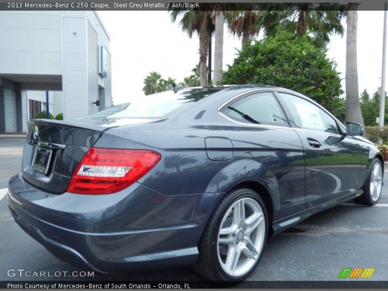 Steel Grey Metallic / Ash/Black 2013 Mercedes-Benz C 250 Coupe
