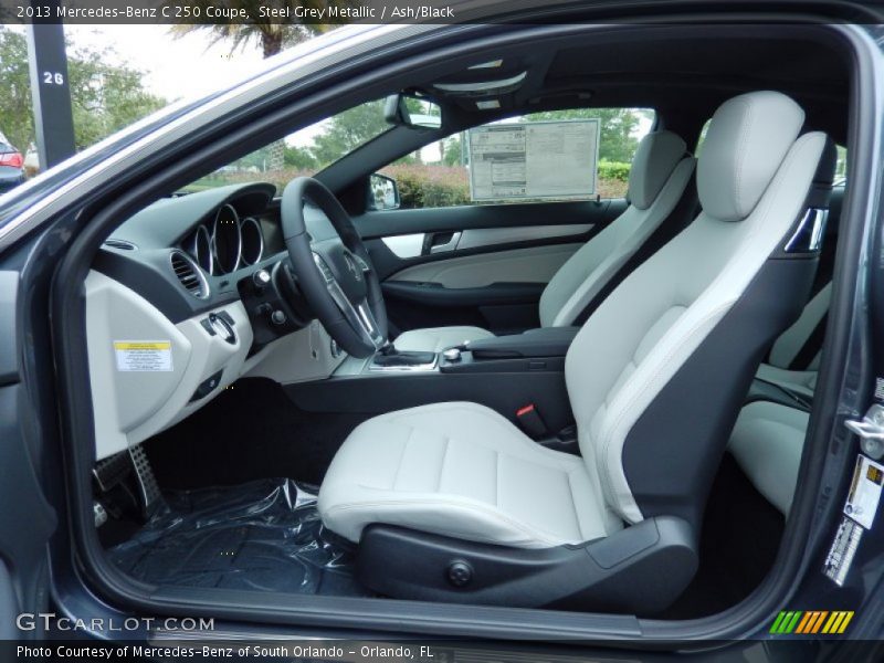 Steel Grey Metallic / Ash/Black 2013 Mercedes-Benz C 250 Coupe