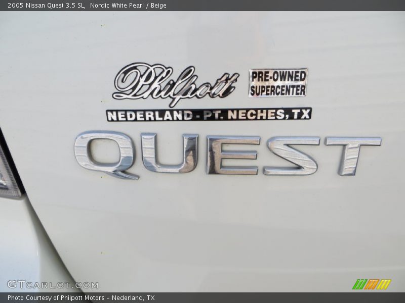 Nordic White Pearl / Beige 2005 Nissan Quest 3.5 SL