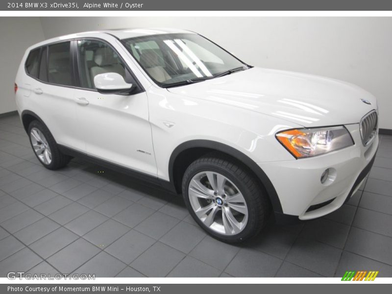 Alpine White / Oyster 2014 BMW X3 xDrive35i