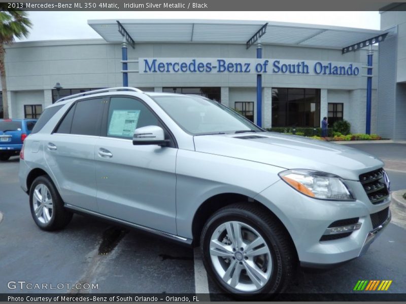 Iridium Silver Metallic / Black 2013 Mercedes-Benz ML 350 4Matic
