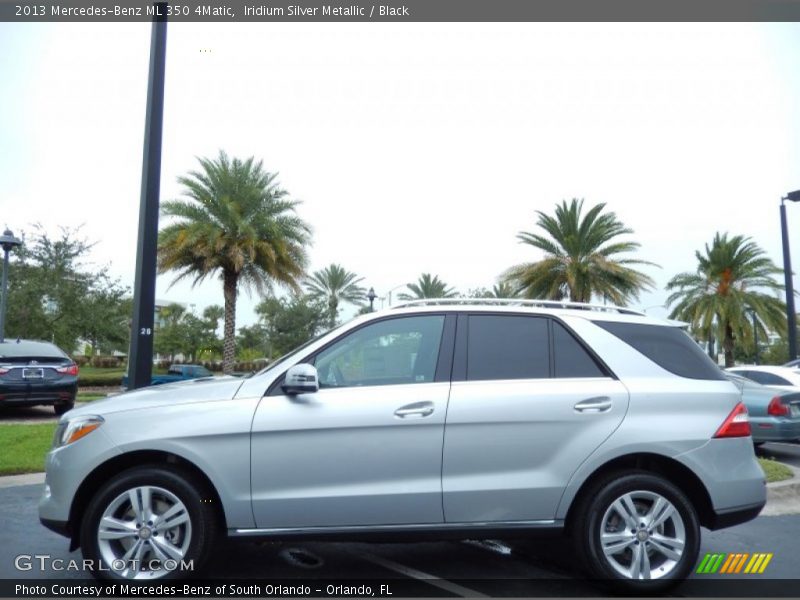 Iridium Silver Metallic / Black 2013 Mercedes-Benz ML 350 4Matic