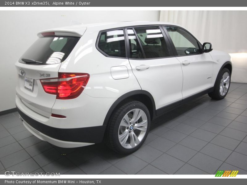 Alpine White / Oyster 2014 BMW X3 xDrive35i