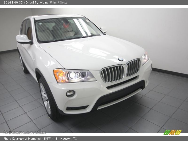 Alpine White / Oyster 2014 BMW X3 xDrive35i