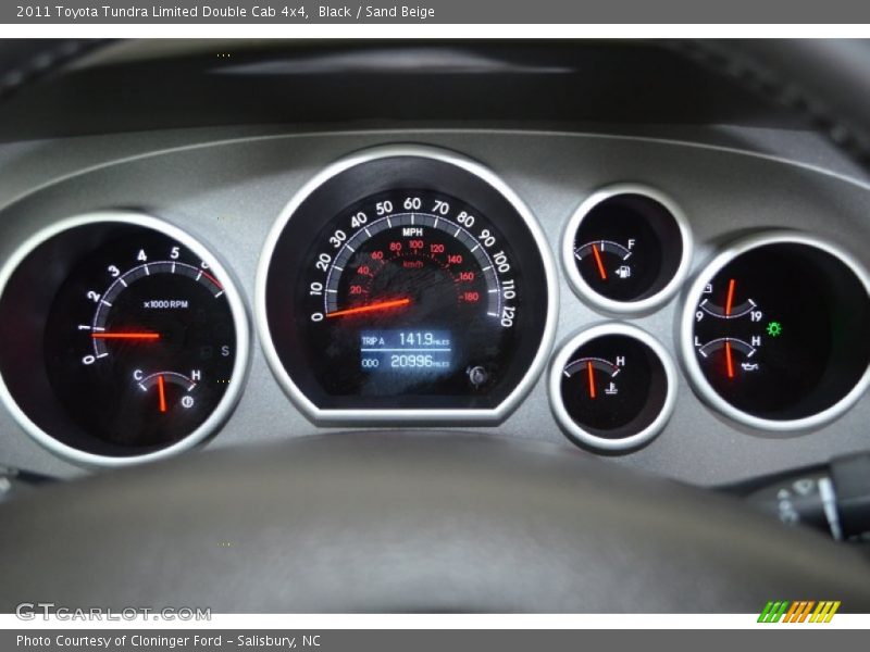 Black / Sand Beige 2011 Toyota Tundra Limited Double Cab 4x4