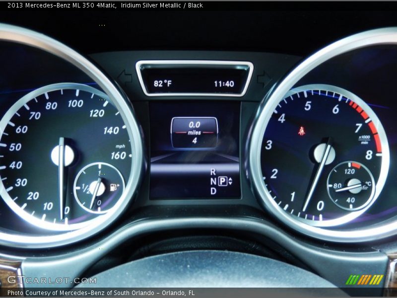 Iridium Silver Metallic / Black 2013 Mercedes-Benz ML 350 4Matic