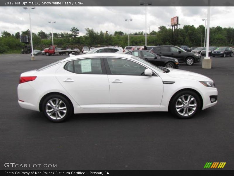 Snow White Pearl / Gray 2012 Kia Optima LX