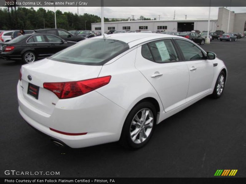 Snow White Pearl / Gray 2012 Kia Optima LX