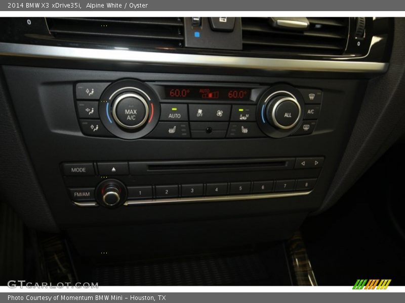 Controls of 2014 X3 xDrive35i