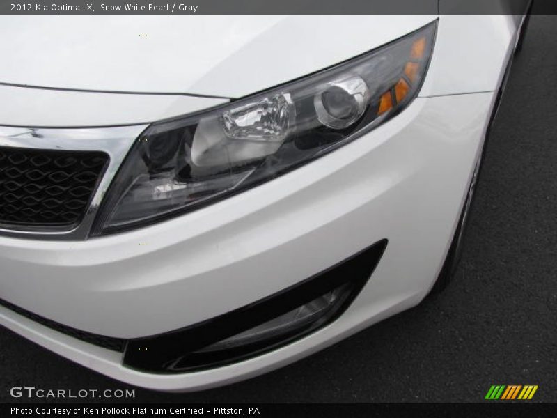 Snow White Pearl / Gray 2012 Kia Optima LX
