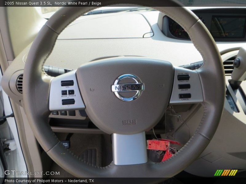 Nordic White Pearl / Beige 2005 Nissan Quest 3.5 SL