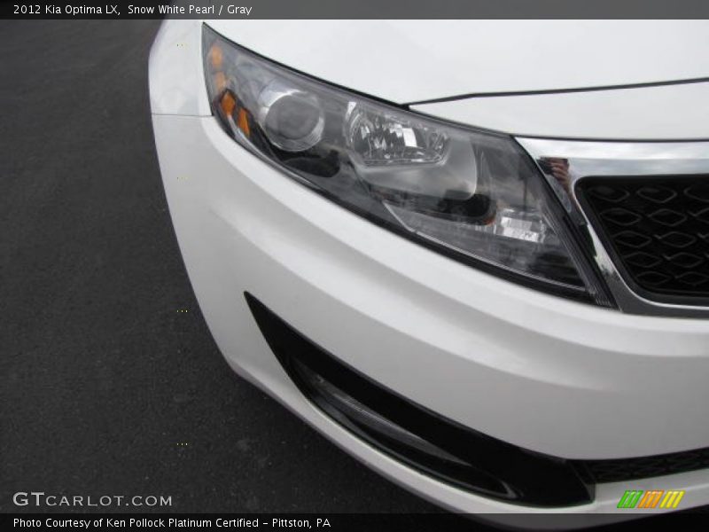 Snow White Pearl / Gray 2012 Kia Optima LX