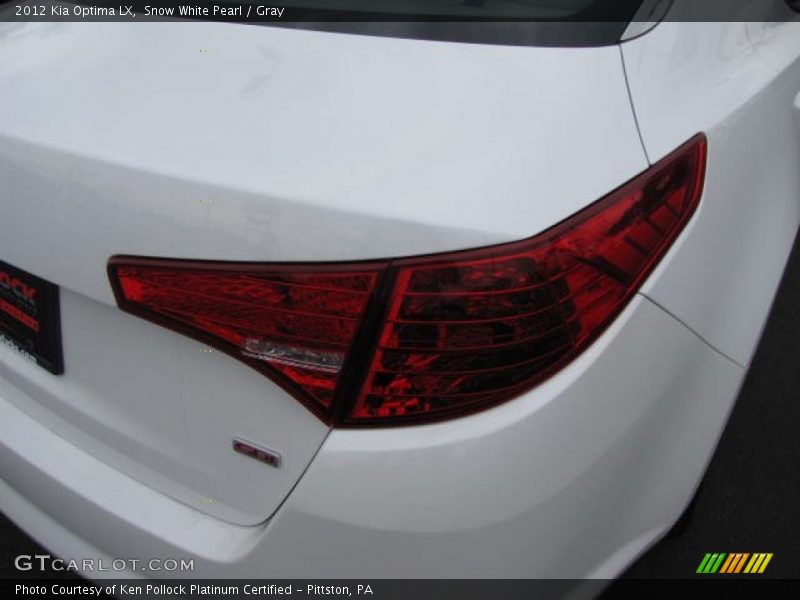 Snow White Pearl / Gray 2012 Kia Optima LX