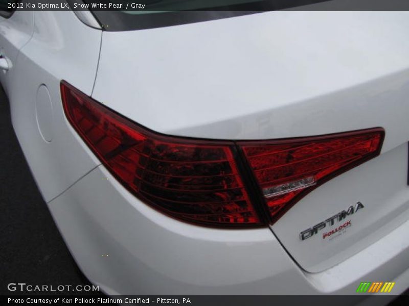 Snow White Pearl / Gray 2012 Kia Optima LX