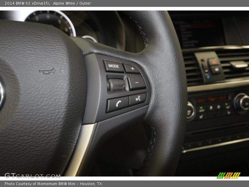 Controls of 2014 X3 xDrive35i