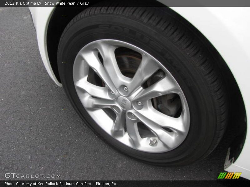 Snow White Pearl / Gray 2012 Kia Optima LX