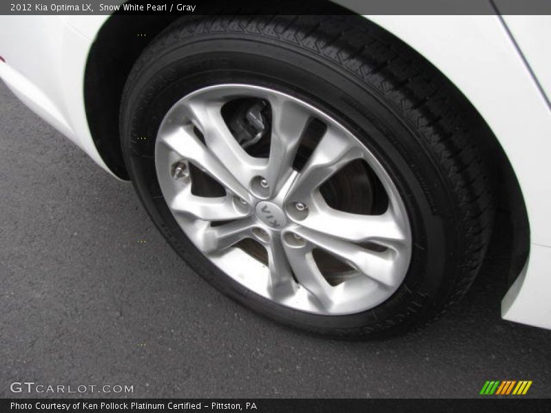 Snow White Pearl / Gray 2012 Kia Optima LX