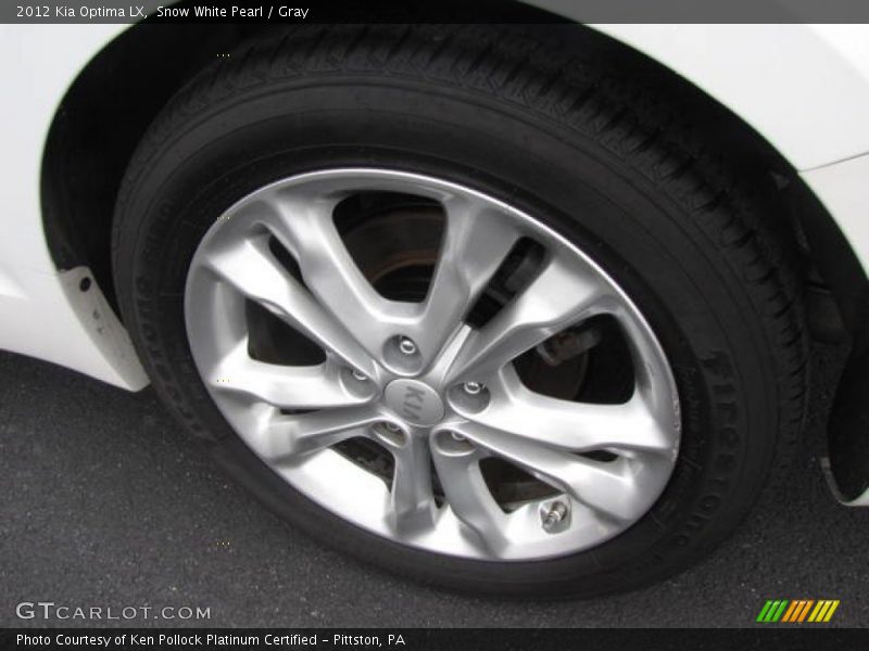 Snow White Pearl / Gray 2012 Kia Optima LX
