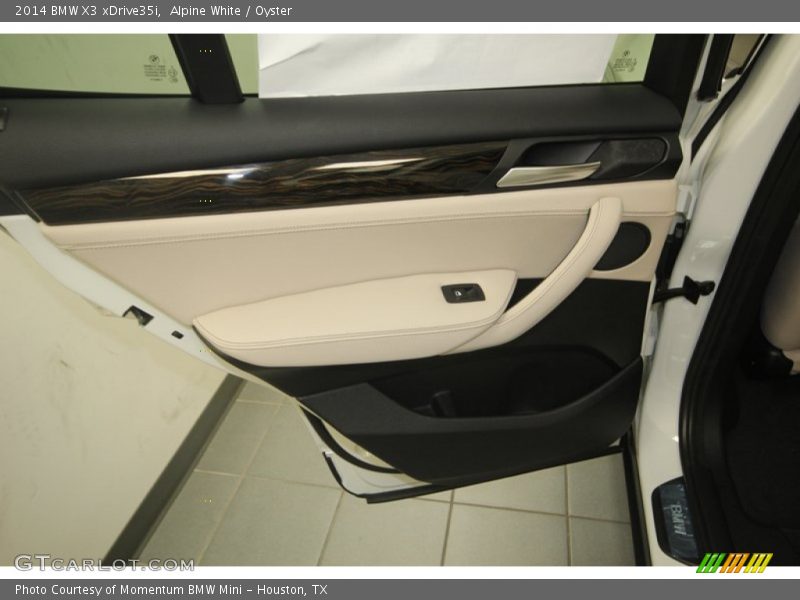 Alpine White / Oyster 2014 BMW X3 xDrive35i