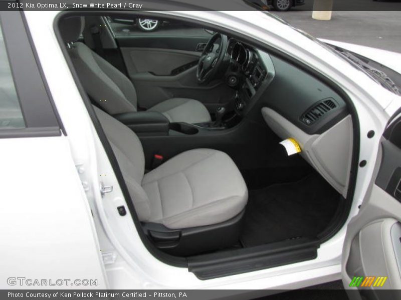 Snow White Pearl / Gray 2012 Kia Optima LX