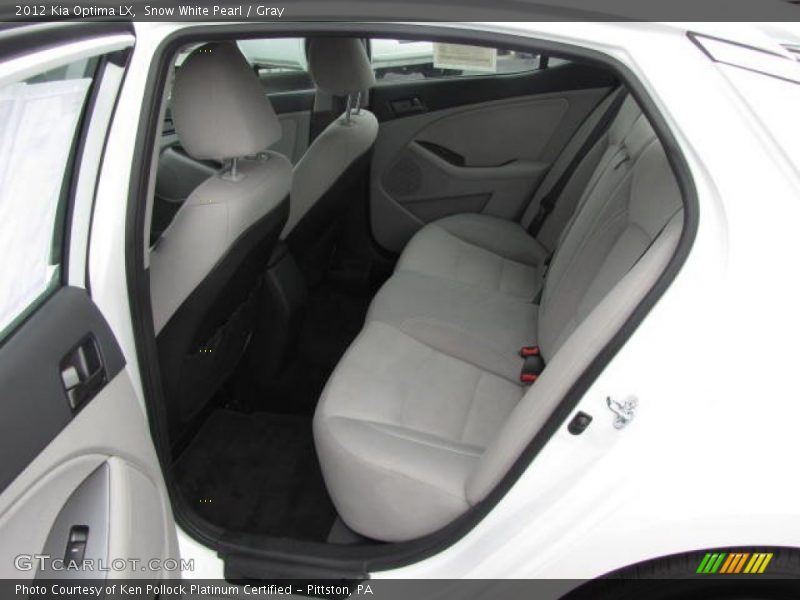 Snow White Pearl / Gray 2012 Kia Optima LX