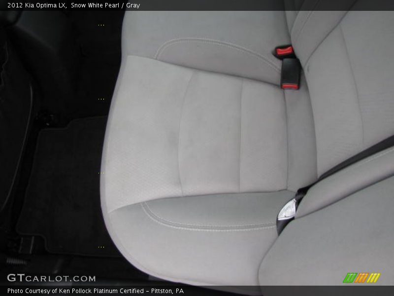 Snow White Pearl / Gray 2012 Kia Optima LX