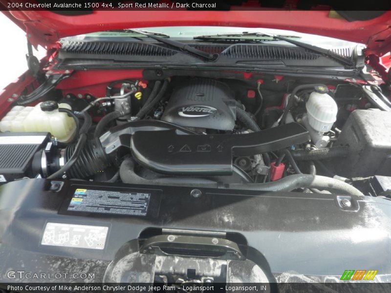 Sport Red Metallic / Dark Charcoal 2004 Chevrolet Avalanche 1500 4x4