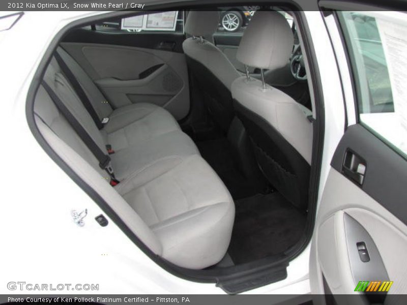 Snow White Pearl / Gray 2012 Kia Optima LX