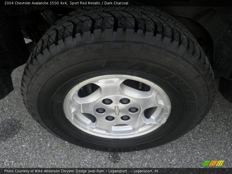 Sport Red Metallic / Dark Charcoal 2004 Chevrolet Avalanche 1500 4x4
