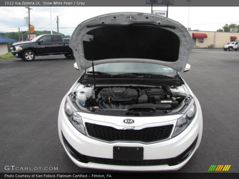 Snow White Pearl / Gray 2012 Kia Optima LX