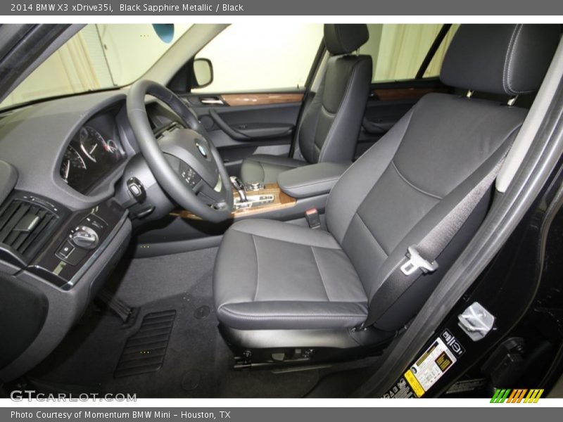 Front Seat of 2014 X3 xDrive35i