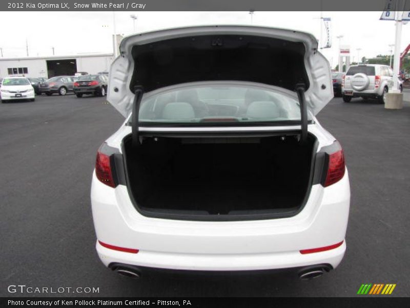 Snow White Pearl / Gray 2012 Kia Optima LX