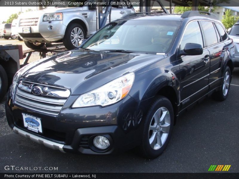 Graphite Gray Metallic / Off Black Leather 2013 Subaru Outback 2.5i Limited