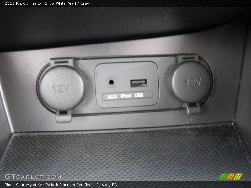 Snow White Pearl / Gray 2012 Kia Optima LX