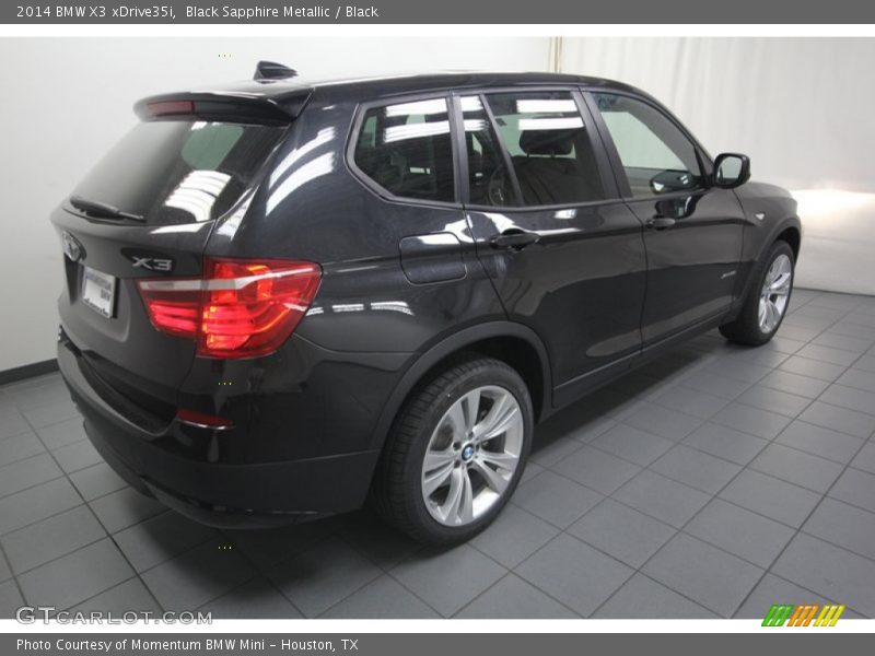 Black Sapphire Metallic / Black 2014 BMW X3 xDrive35i