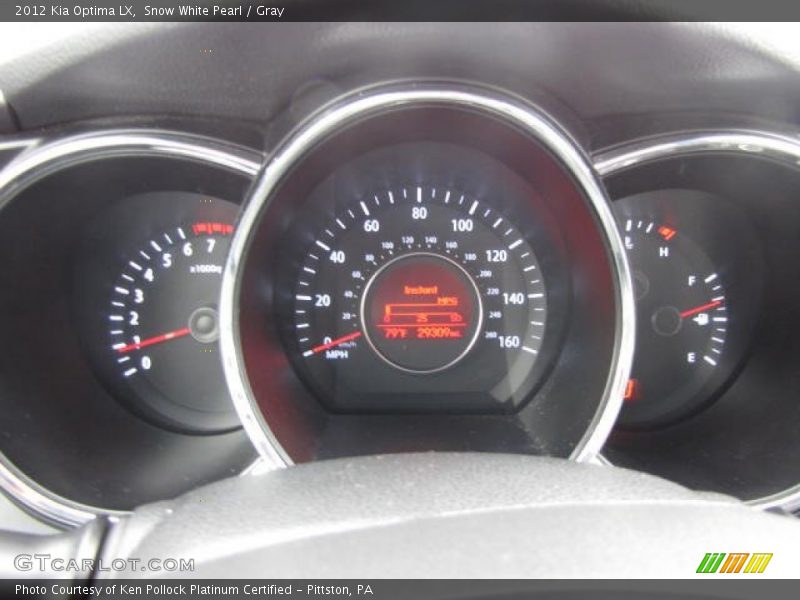 Snow White Pearl / Gray 2012 Kia Optima LX