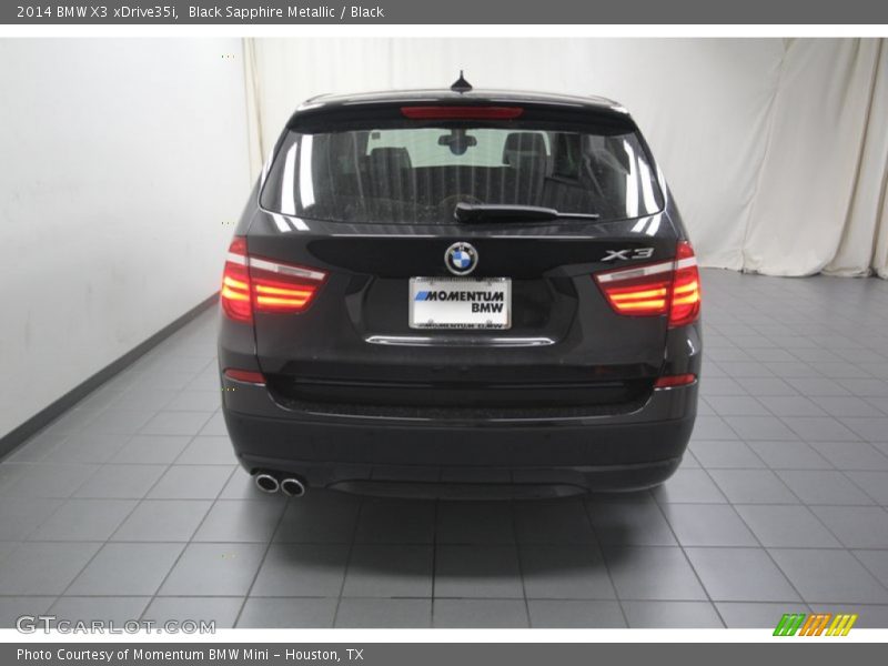 Black Sapphire Metallic / Black 2014 BMW X3 xDrive35i