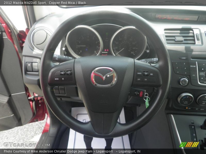 Copper Red Mica / Black 2012 Mazda MAZDA5 Sport