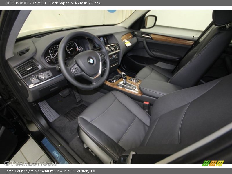 Black Interior - 2014 X3 xDrive35i 