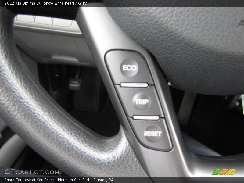 Snow White Pearl / Gray 2012 Kia Optima LX