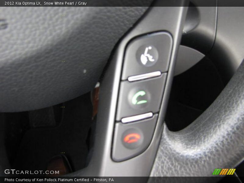 Snow White Pearl / Gray 2012 Kia Optima LX