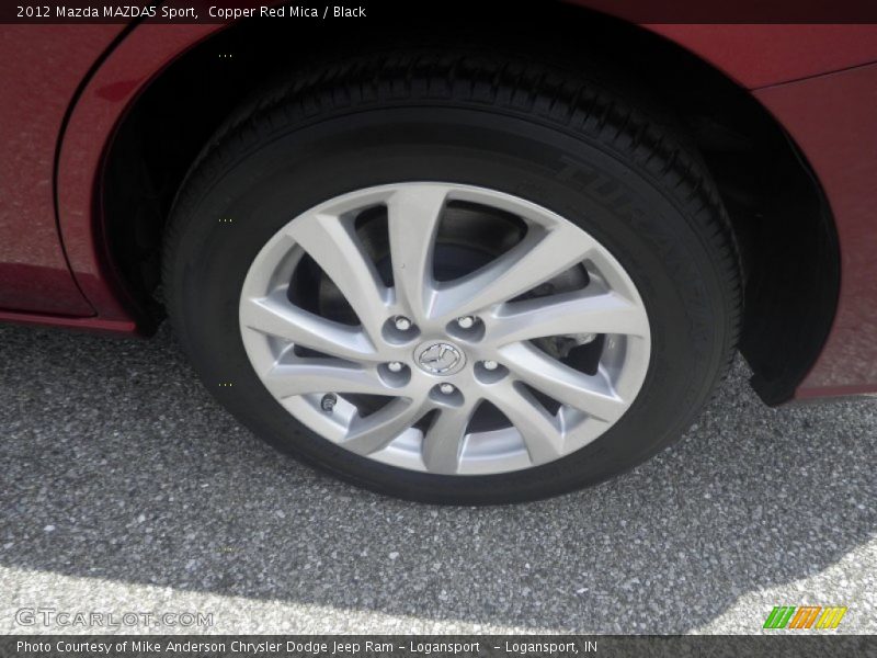 Copper Red Mica / Black 2012 Mazda MAZDA5 Sport