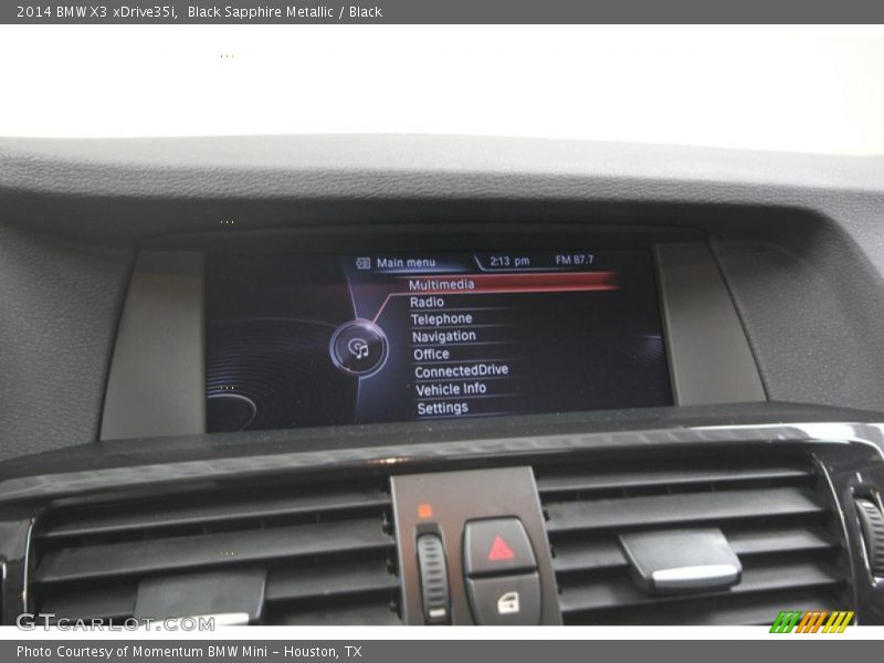Black Sapphire Metallic / Black 2014 BMW X3 xDrive35i