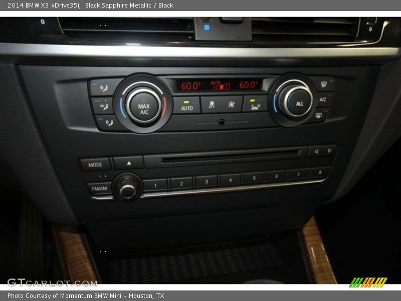 Controls of 2014 X3 xDrive35i