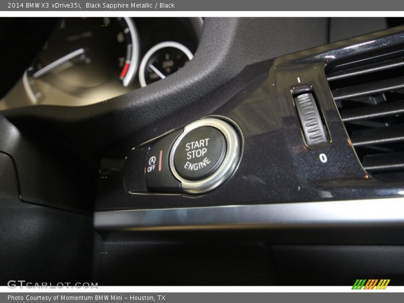 Black Sapphire Metallic / Black 2014 BMW X3 xDrive35i