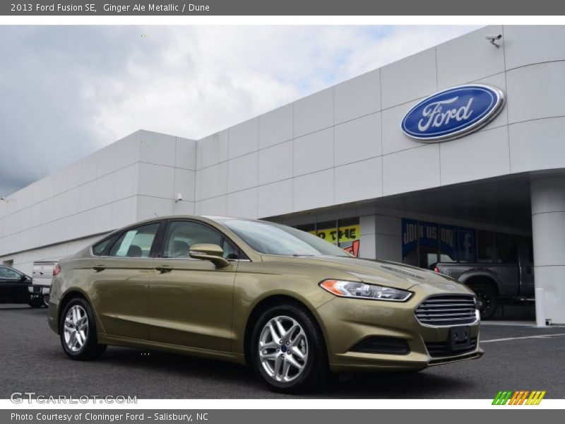Ginger Ale Metallic / Dune 2013 Ford Fusion SE
