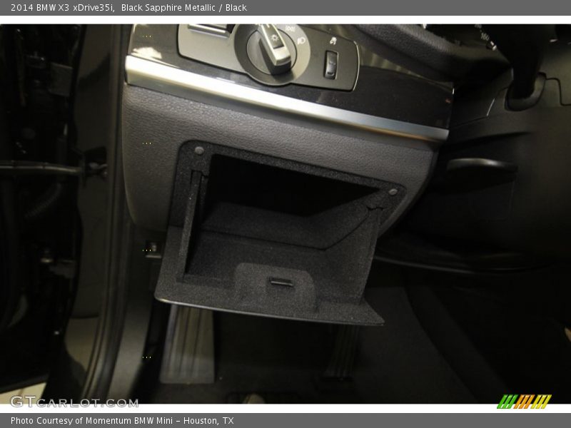 Black Sapphire Metallic / Black 2014 BMW X3 xDrive35i
